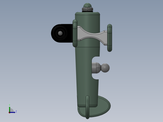 一款玩具飞机设计模型左视缩略图