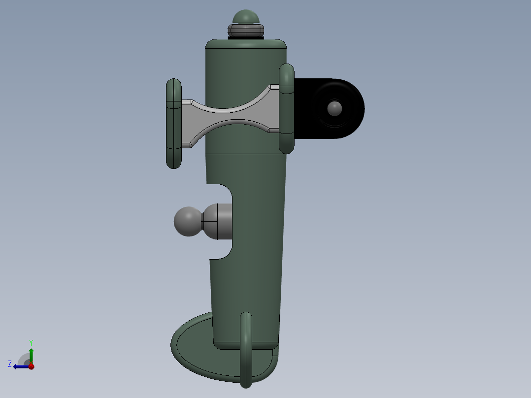 一款玩具飞机设计模型右视图