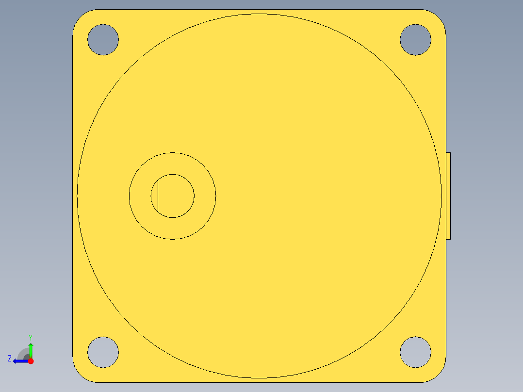 步进电机42BY12_40JB4K120右视图
