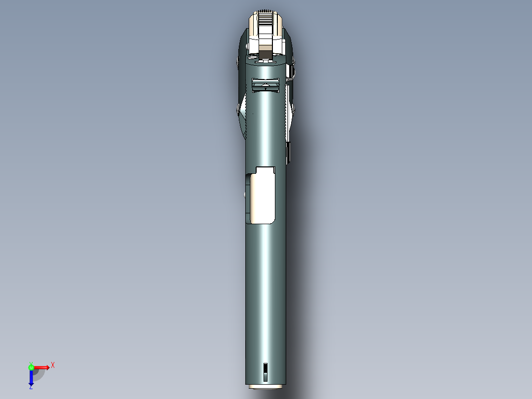 手枪左轮冲锋枪老式狙击步枪设计3D图纸colt-m1911a1-2 SW X_T俯视图