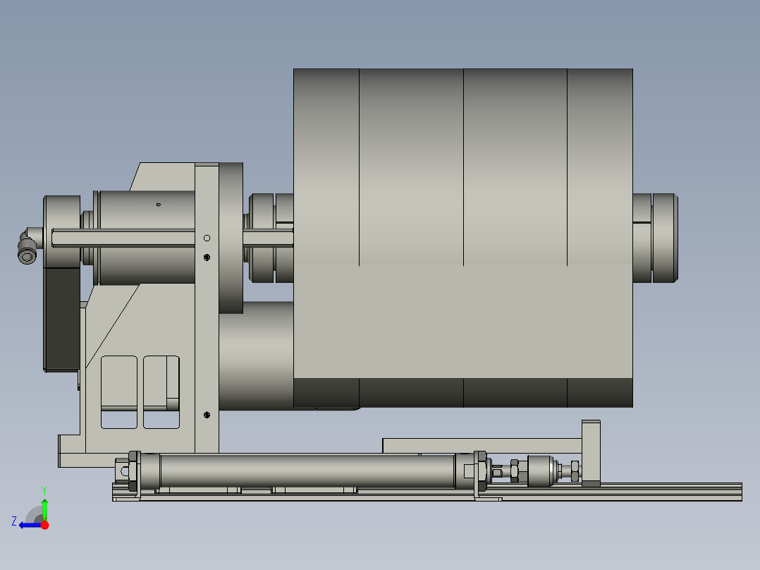 0料卷机构右视图