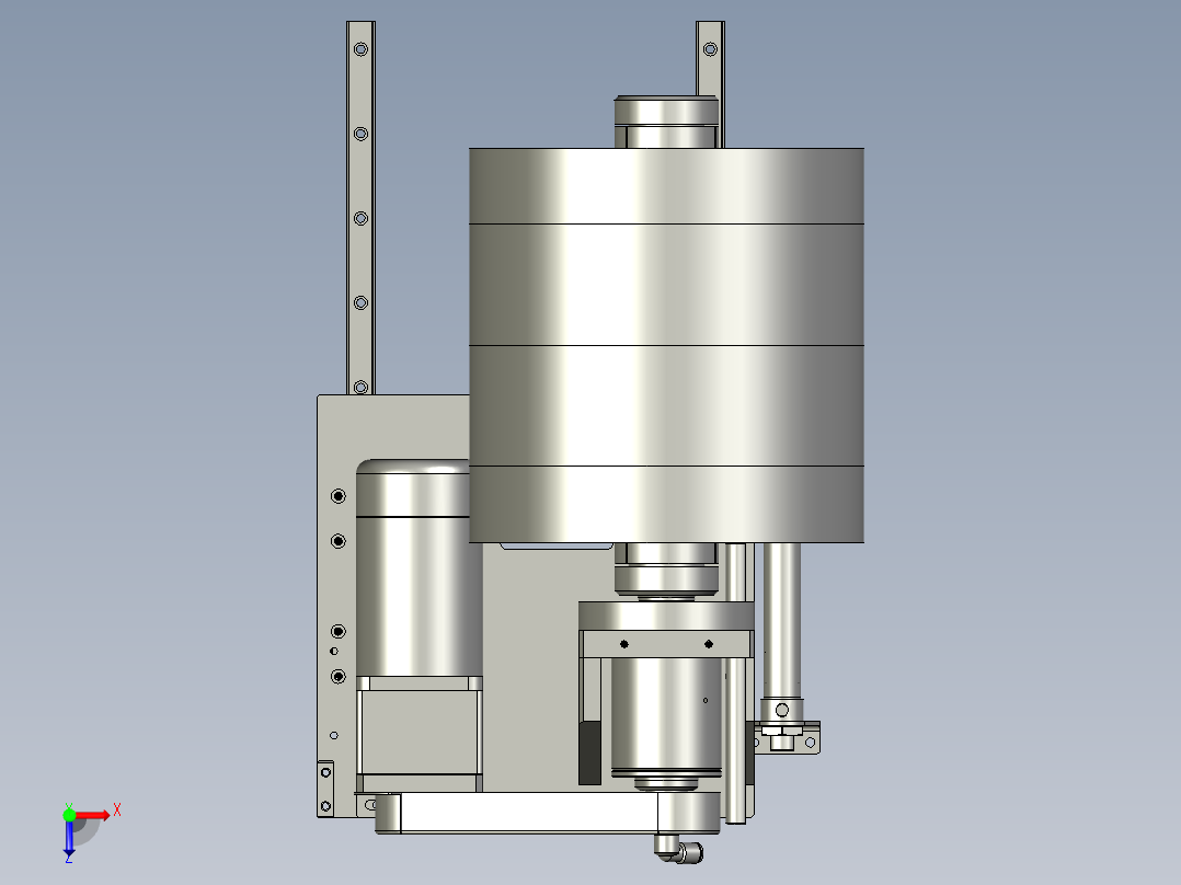 0料卷机构俯视图