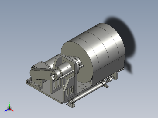 0料卷机构正等轴测缩略图