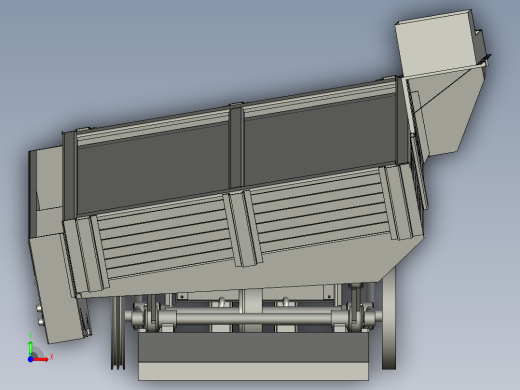 粮食分选机的分离装置前视缩略图