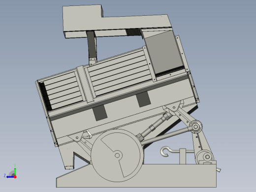 粮食分选机的分离装置右视缩略图
