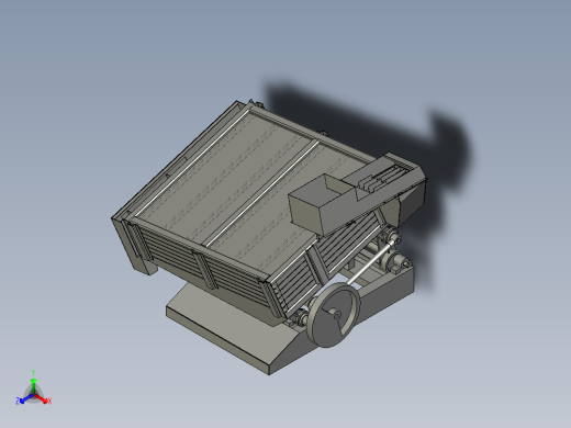 粮食分选机的分离装置正等轴测缩略图