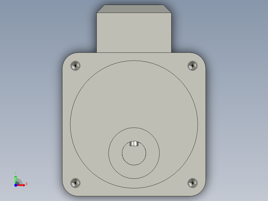 PK-KX电机+减速机-AT前视图