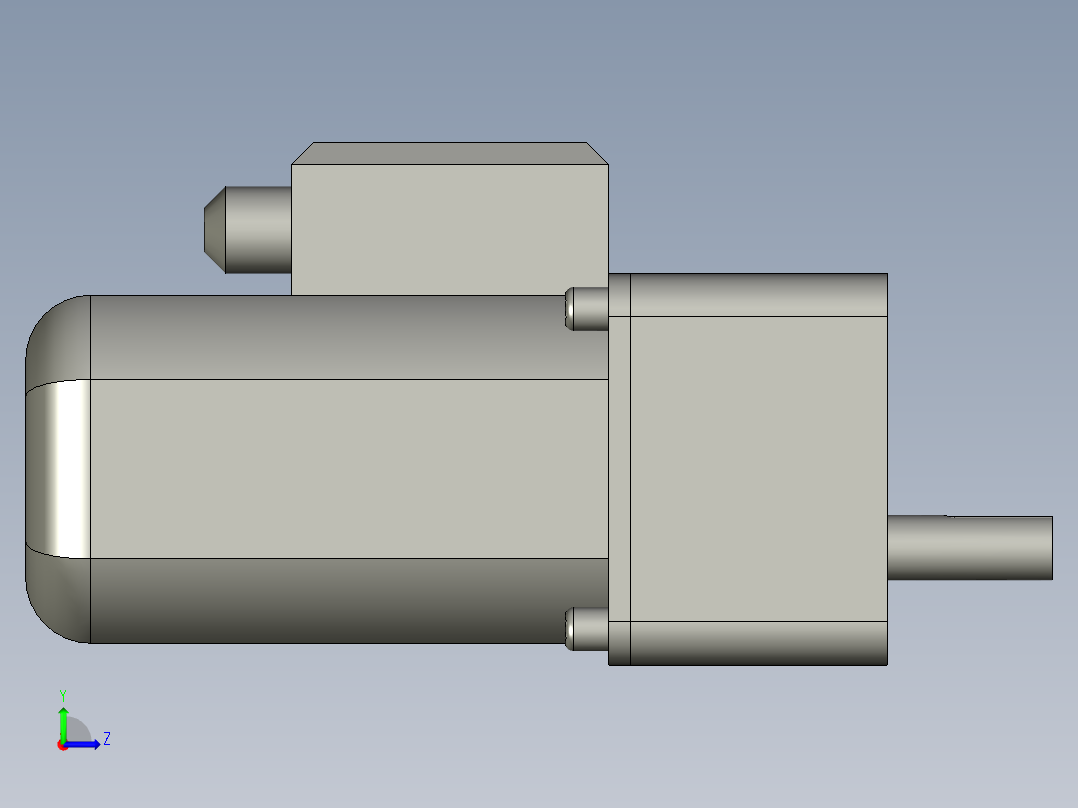 PK-KX电机+减速机-AT左视图