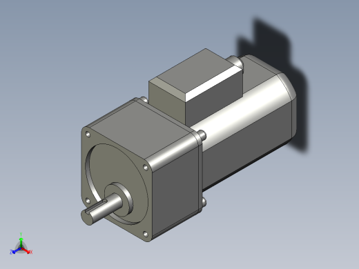 PK-KX电机+减速机-AT正等轴测缩略图