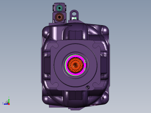 偏心连杆式径向变量柱塞泵右视缩略图