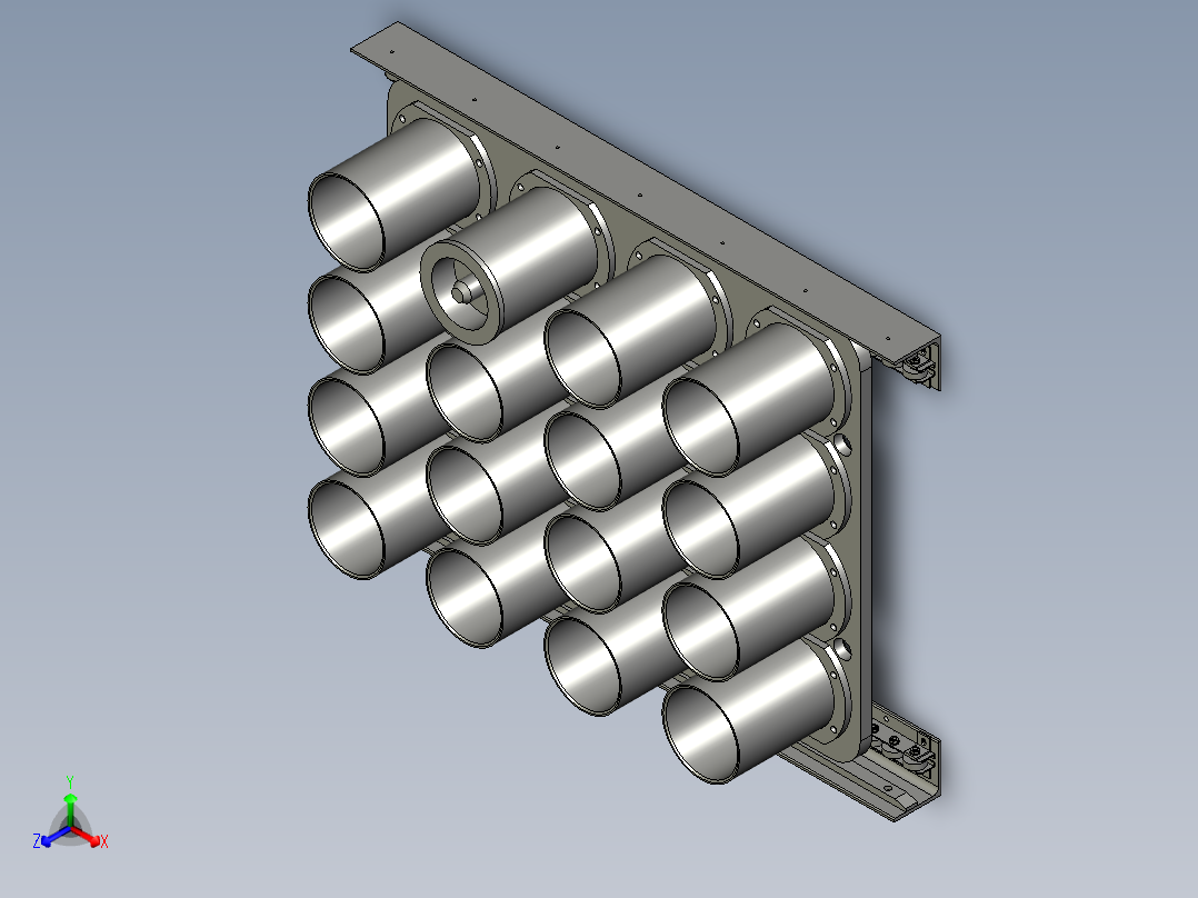 立体库托盘组合421-V01V0V11正等轴测图