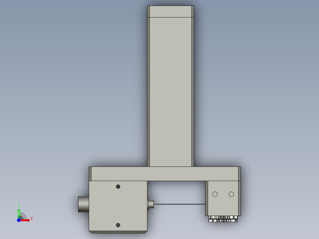 A2中转磁通量检测总成前视图
