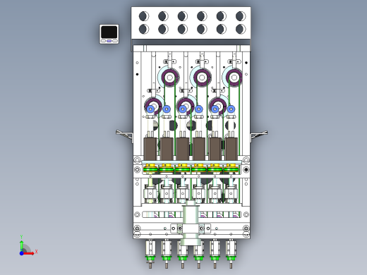 多工位攻丝机构设计前视缩略图