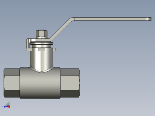 不锈钢球阀-DN15右视缩略图