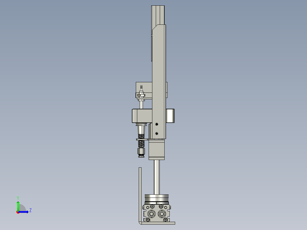 开袋活板左视图