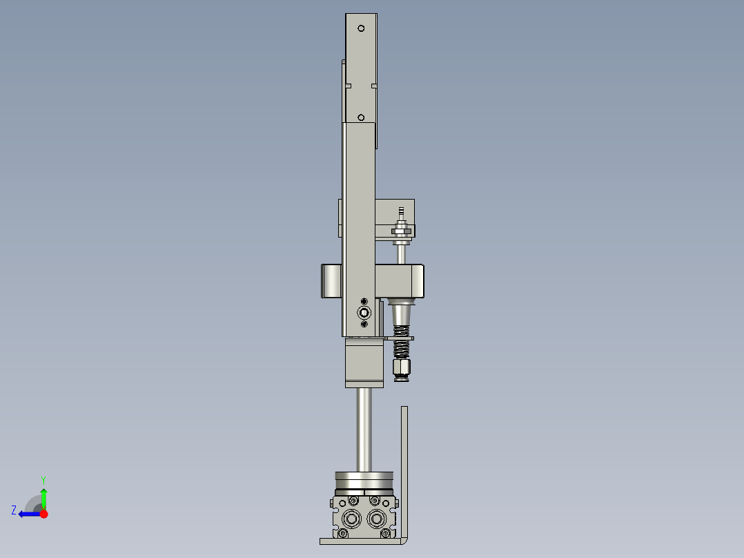 开袋活板右视图