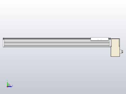 皮带直线轴半封闭可选导轨TPA-HNB-220D-176-L1000-LP-Y-P1K-N3左视缩略图