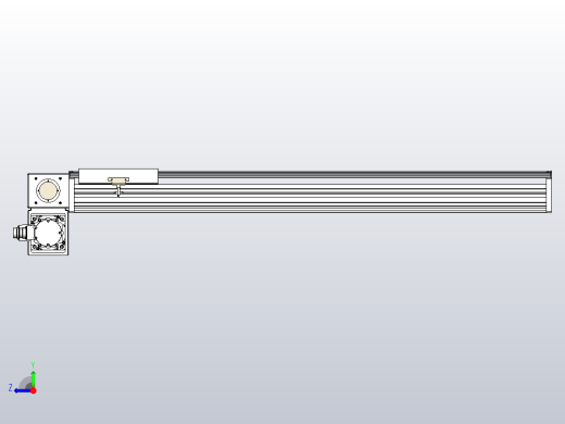 皮带直线轴半封闭可选导轨TPA-HNB-220D-176-L1000-LP-Y-P1K-N3右视缩略图