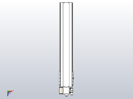 皮带直线轴半封闭可选导轨TPA-HNB-220D-176-L1000-LP-Y-P1K-N3俯视缩略图