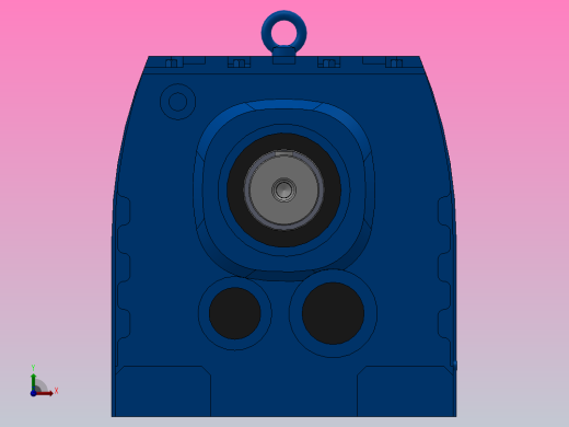R147底脚轴伸式安装斜齿轮减速机R147-YVB4-8P-112M-M1-0°前视缩略图