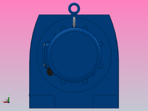 R147底脚轴伸式安装斜齿轮减速机R147-YVB4-8P-112M-M1-0°后视缩略图
