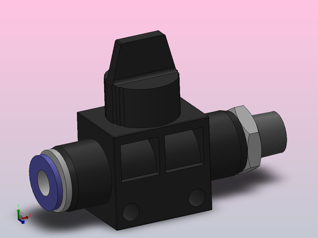 HVFS 由插管流向螺纹端型_HVFS 06-01(B)主视图