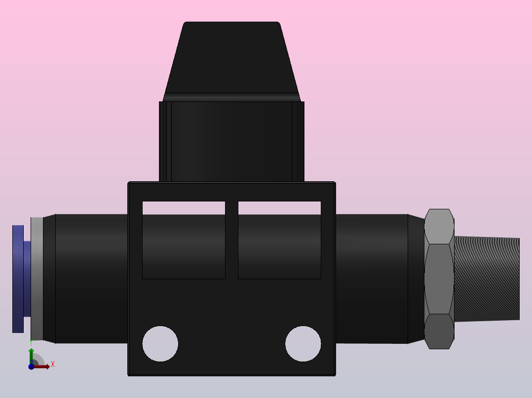 HVFS 由插管流向螺纹端型_HVFS 06-01(B)右视图