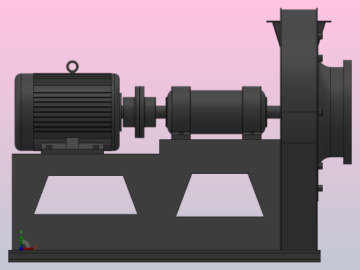 9-26（D式连体）高压离心通风机[9-26（D式连体）高压离心通风机-10D]前视缩略图