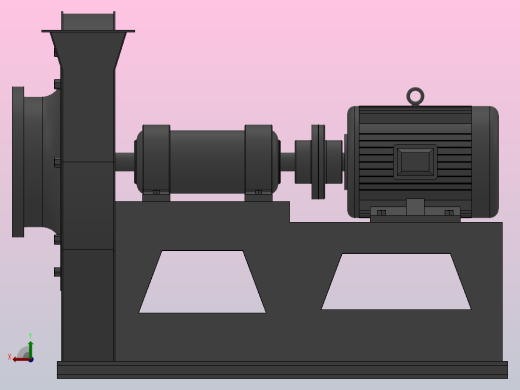 9-26（D式连体）高压离心通风机[9-26（D式连体）高压离心通风机-10D]后视缩略图