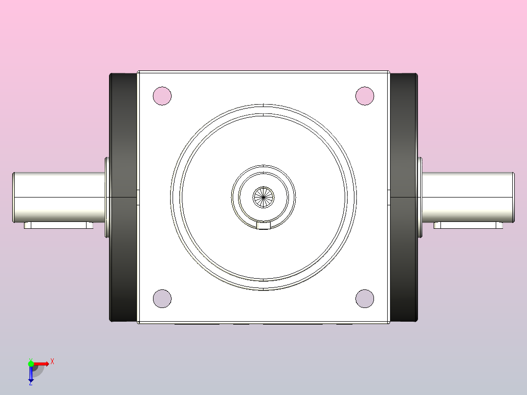 AT系列精密转向器[AT110]俯视图