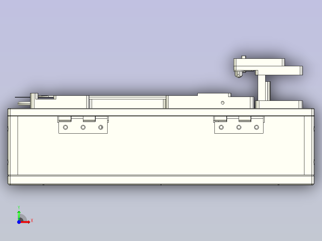 手机屏幕点亮治具3D图模型前视图