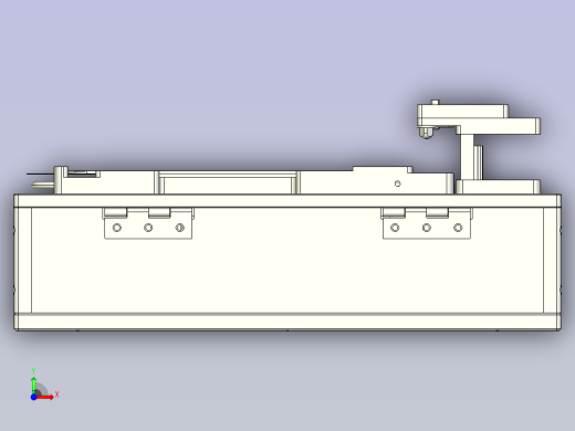 手机屏幕点亮治具3D图模型前视缩略图