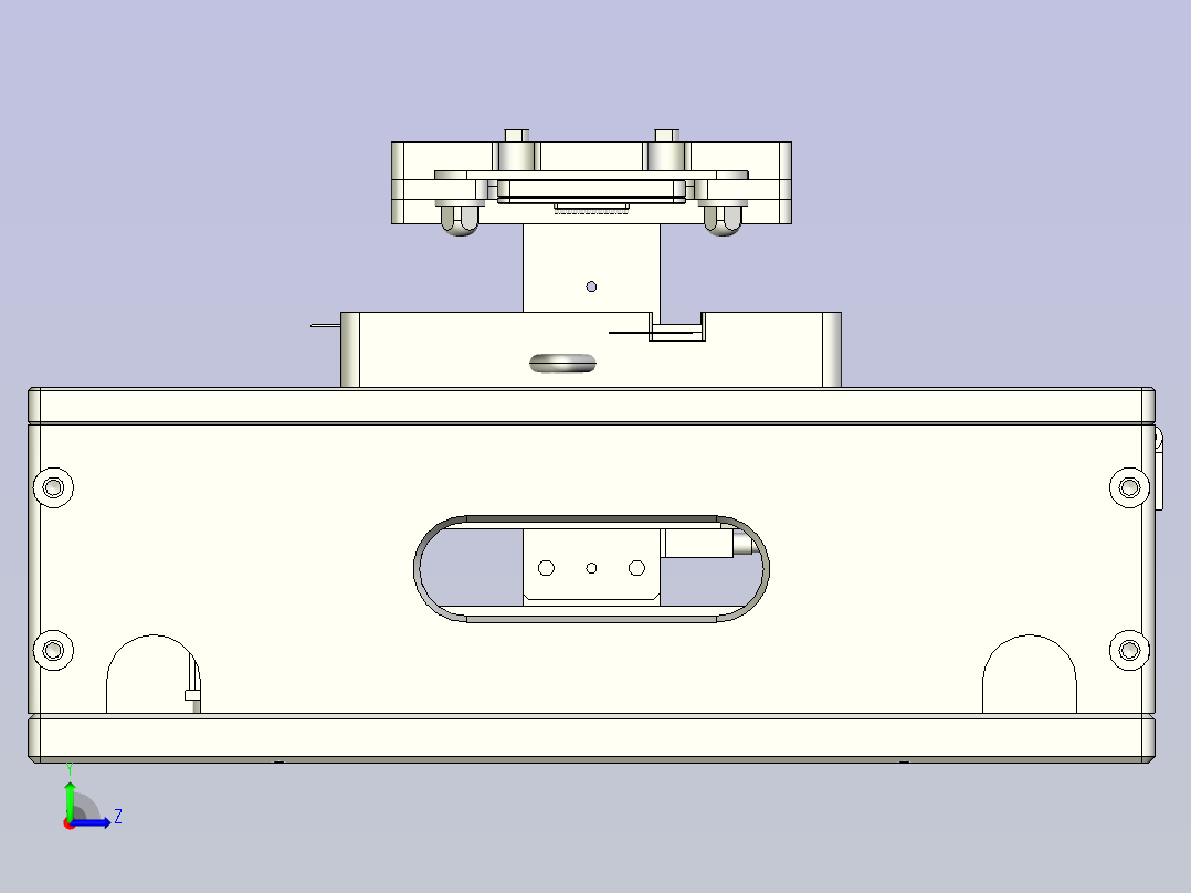 手机屏幕点亮治具3D图模型左视图