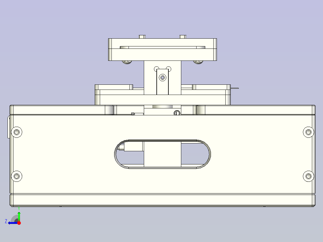 手机屏幕点亮治具3D图模型右视图