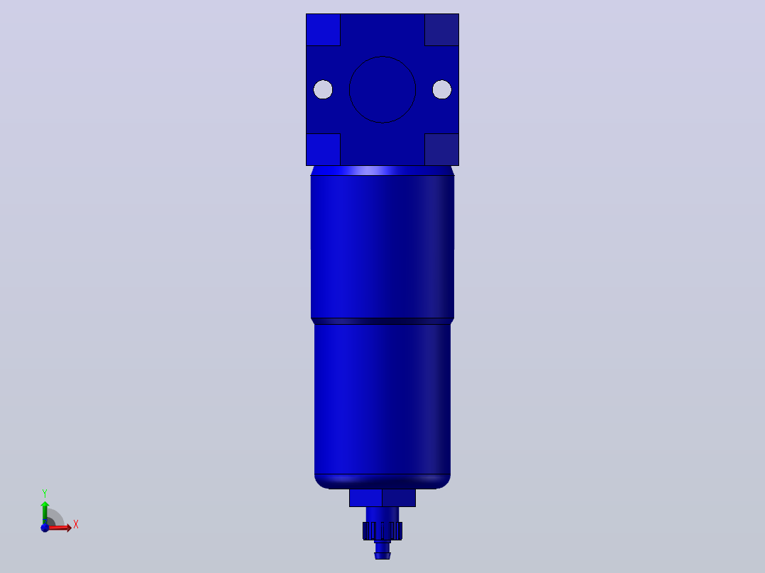 费斯托精细过滤器192561-LF-D-5M-MIDI-A前视图