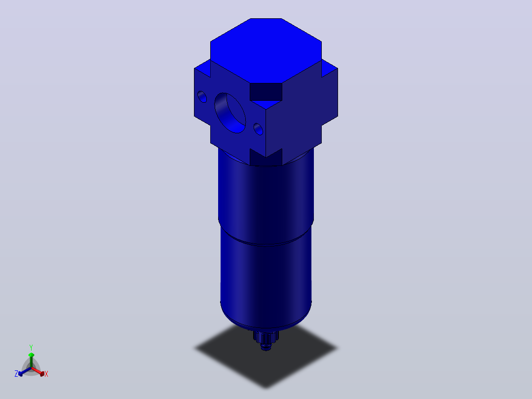 费斯托精细过滤器192561-LF-D-5M-MIDI-A正等轴测图