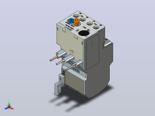 NR4-12_5G热过载继电器三维模型202402