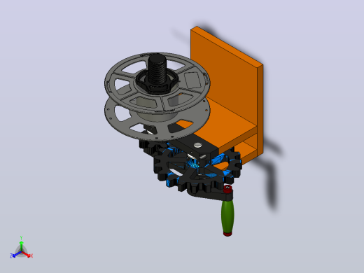 手动绕线机spool-winding-machine-1837-模型格式为 stp