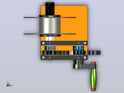 手动绕线机spool-winding-machine-1837-模型格式为 stp前视缩略图