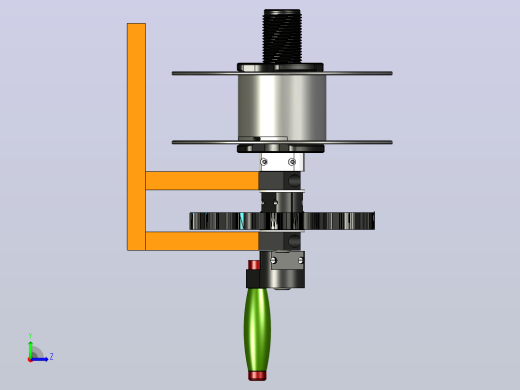 手动绕线机spool-winding-machine-1837-模型格式为 stp左视缩略图