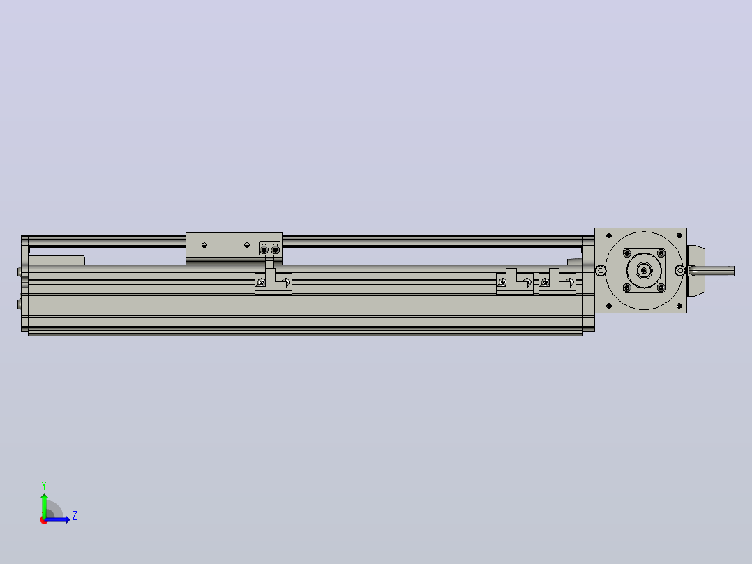 MT75BT半封闭皮带滑台[MT75BT.L80.200.LT.P40.C3]左视图