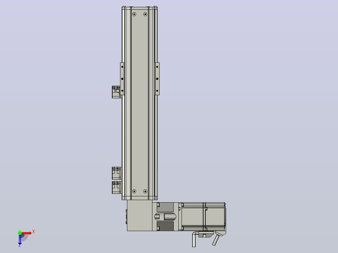 MT75BT半封闭皮带滑台[MT75BT.L80.200.LT.P40.C3]俯视图
