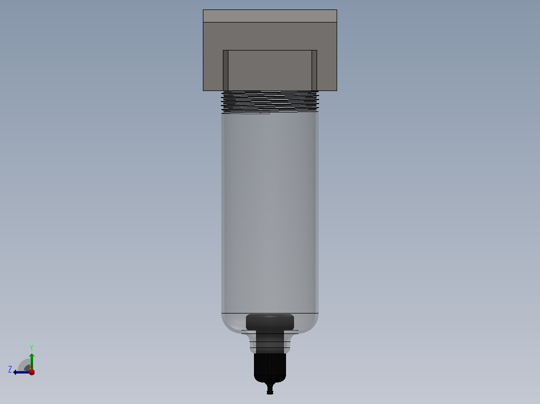 过滤器 Tac 1_4 FNPT右视图