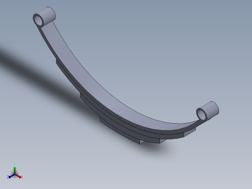 叶弹簧正等轴测缩略图