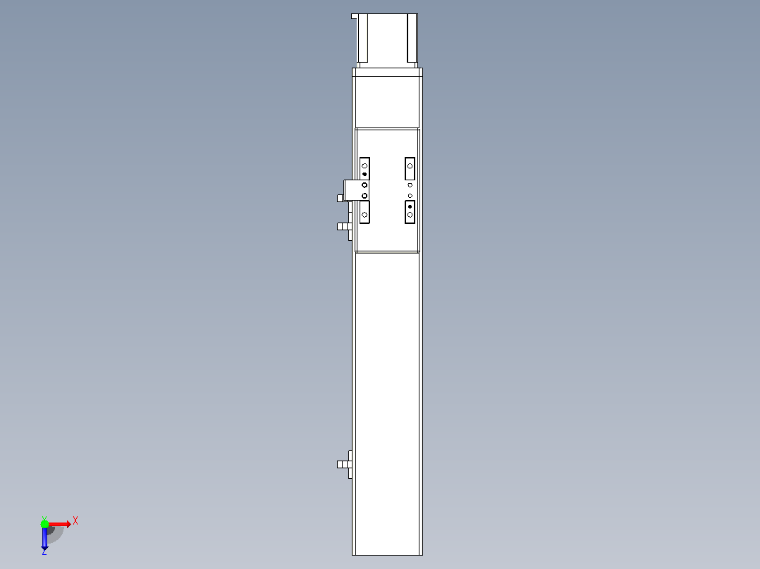 MTH6M标准螺杆滑台[MTH6M-L#-250-BC-57M-C3]俯视图