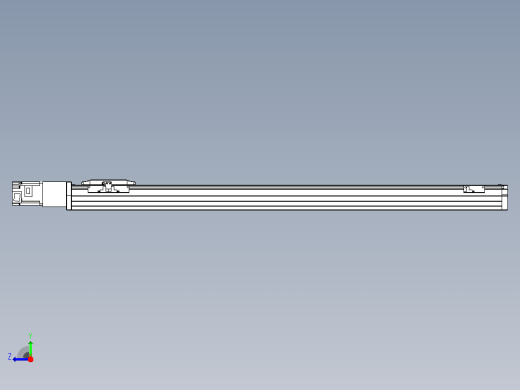 滚珠丝杠直线轴内置导轨TPA-GCR-80-1610C-L900-M-M20-N3右视缩略图