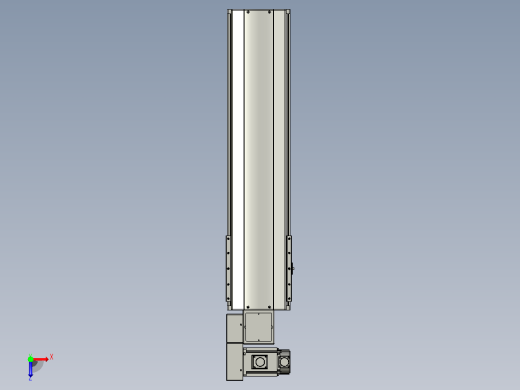 皮带直线轴半封闭可选导轨TPA-HNB-220D-176-L650-ML-Y-P1K-N3俯视缩略图