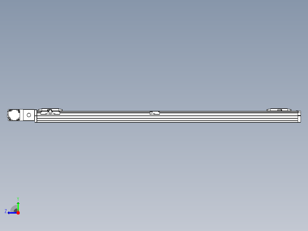 皮带直线轴双滑块型TPA-GCBS-80-P60-L550-QL-M20-N3右视图