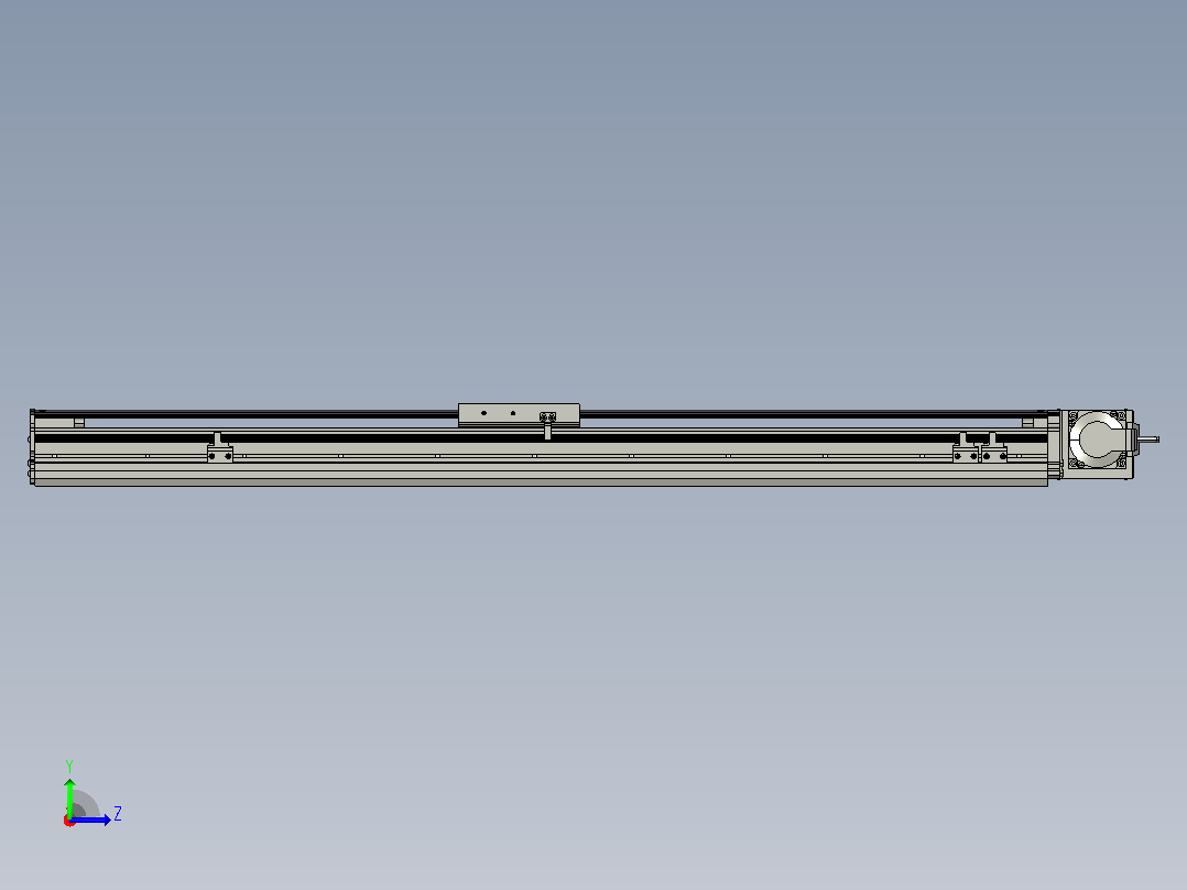 MT120BT半封闭皮带滑台[MT120BT.L100.800.RT.P40.C3]左视图
