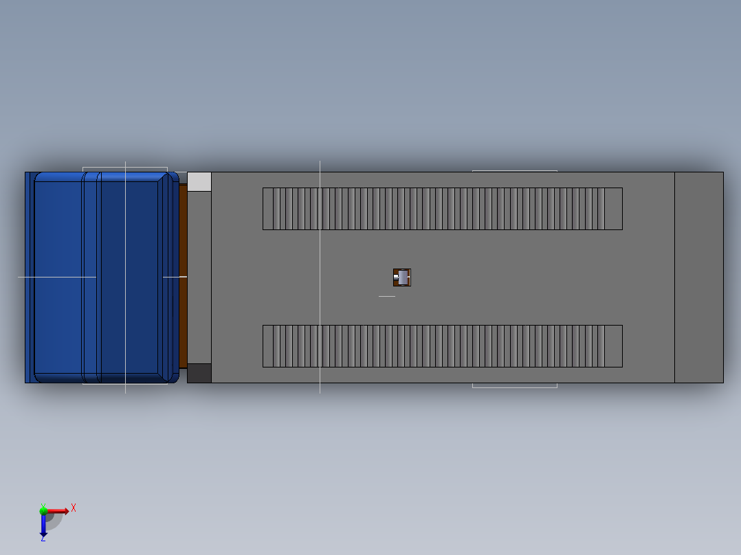 平板式清障车的设计(sw+cad+说明书)俯视图